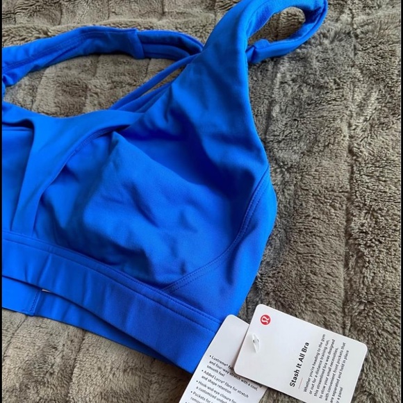 lululemon stash it all bra - wild bluebell - Picture 2 of 5